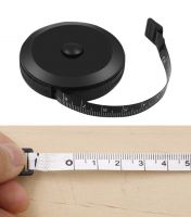 1.5m/60inch Black Tape Measures Automatic Flexible Mini Sewing Measuring Tape Dual Sided Retractable Tool Body Tailor Tape Ruler