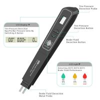 Brake Fluid Liquid Tester Pen & Tire Pressure Tester 2 in 1 LED Universal Detector Automotive Diagnostic Testing Tool