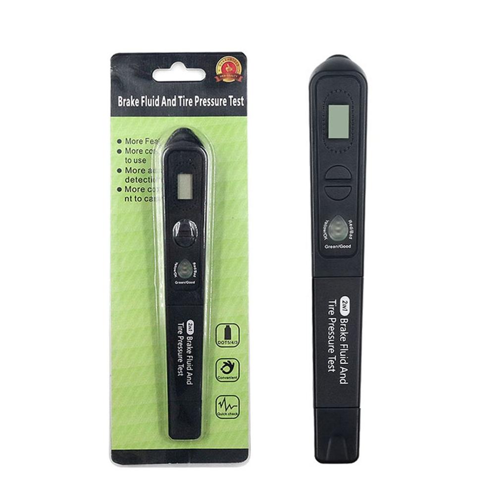 Brake Fluid Tire Pressure Tester Accessories And Parts Brake Fluid Test Pen Pressure Gauge 2 in 1 Digital LCD Screen Detection