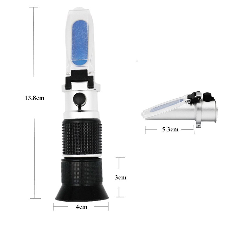 brix 0-90% refractometer Sugar Refratometro for Food Content fruit juice liquids ATC Measurement tool with retail box