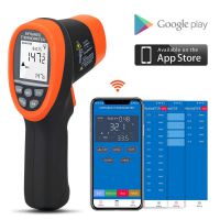 BT-985C-APP Bluetooth 12:1 Digital Infrared Thermometer Temp Range -58℉~1472℉(-50℃～800℃) Non Contact IR Temperature Gun