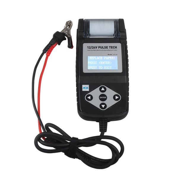 BT750 Battery Tester 12/24V Automotive Battery Analyzer with Printer