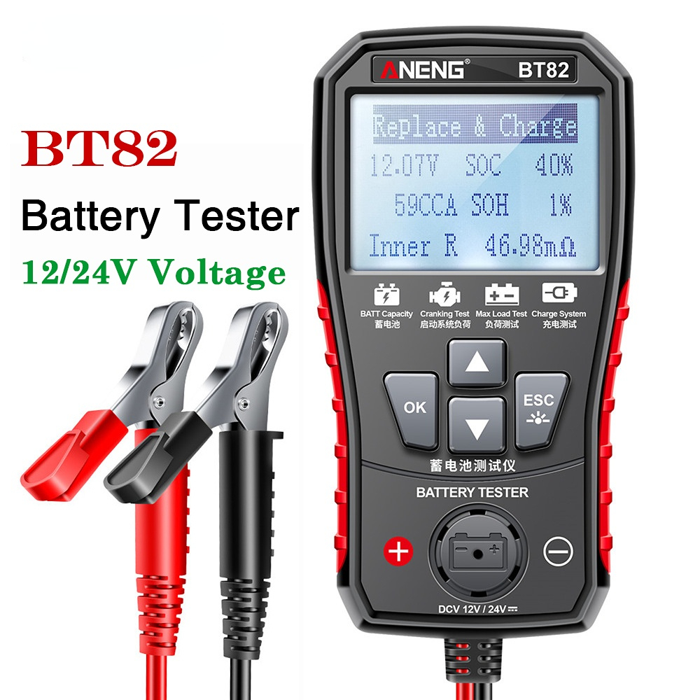 ANENG BT82 Portable Digital  Car Battery Tester Circut Test Analyzer Battery Detector Auto Motorcycle Fault Testing Battery Tool