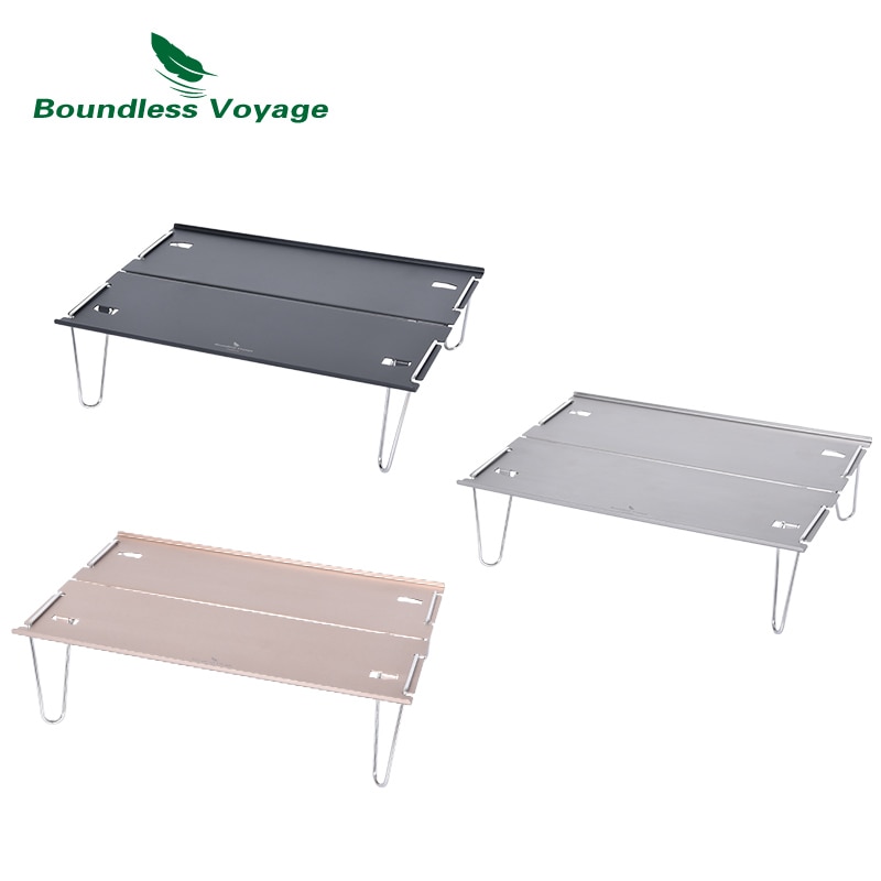 Camping Table Lightweight Hard-Topped Folding Table Aluminium Alloy Mini Table with Carry Bag BVT01