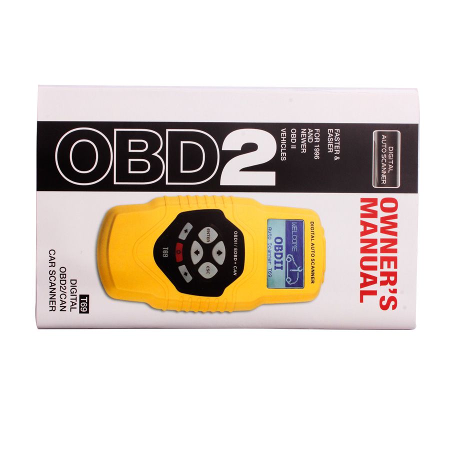 OBDII Auto Vehicle Scanner Diagnostic Tool T69(multilingual,updatable)