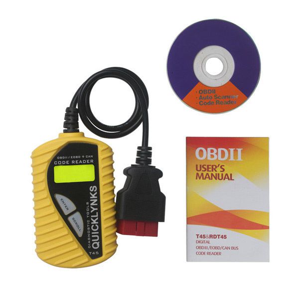 T45 Quicklynks Code Scanner CAN OBD2/EOBD V-A-G Code Reader T45 (Multilingual)