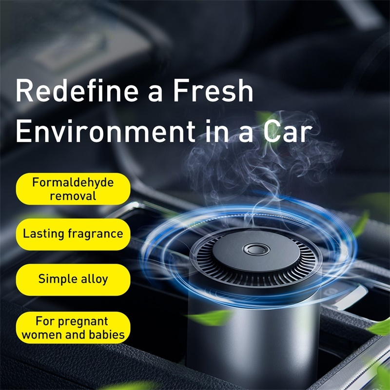 Car Air Freshener Purifier Auto Mini Magnetic Humidifier Freshner Car Air Outlet Diffuser Perfume Fragrance
