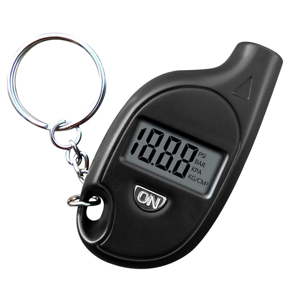 Mini Keychain Style Portable Tire Gauge Digital Lcd Display Car Air Pressure Tester Meter Auto Motorcycle Safety Tire Pressure Gauge