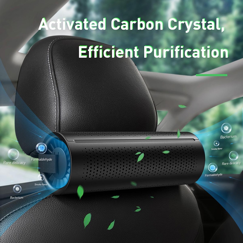 Car Freshener New Car Air Purifier Ionizer Negative Ion Activated Carbon Formaldehyde Auto Air Cleaner Car Accessiories