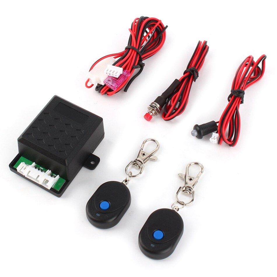 12V Auto Car Alarm Immobilizer Anti Theft System + 2 Remote Controller High Security Universal