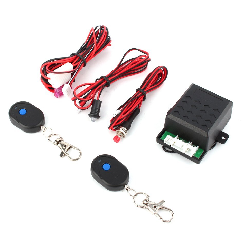 12V Auto Car Alarm Immobilizer Anti Theft System + 2 Remote Controller High Security Universal