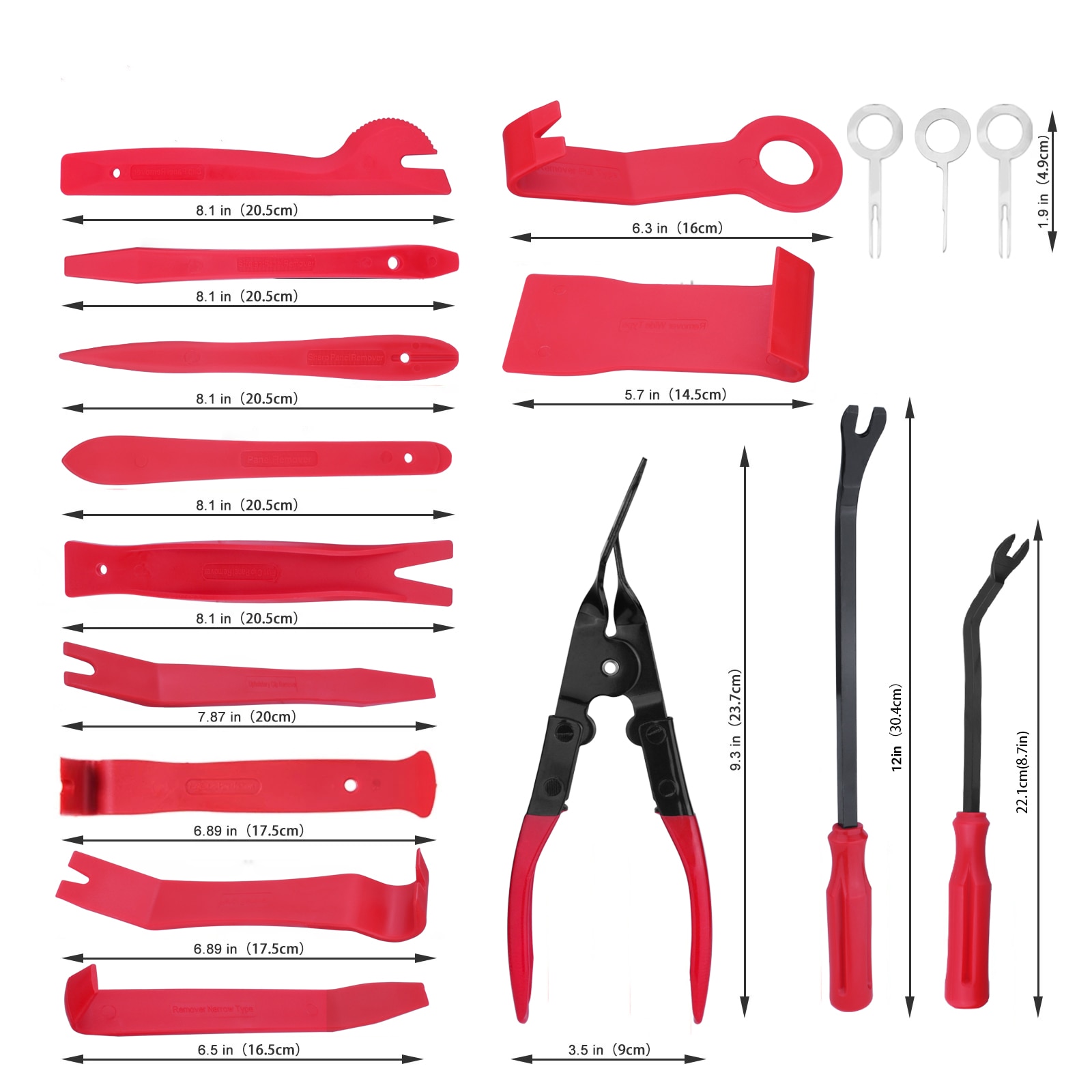 Car Audio Repair Tools Trim Removal Tool Car Panel Door Audio Trim Removal Tool Kit Auto Clip Pliers Fastener Remover Tool Set