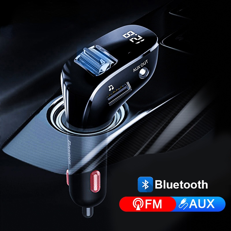 Car Aux Bluetooth Adapter Dual USB Car Charger FM Transmitter Handsfree Car Kit Auto Mp3 Player Bluetooth Car Receiver