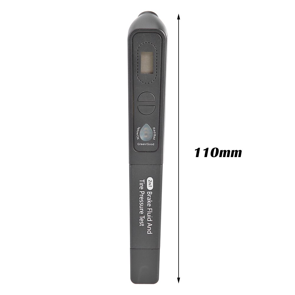 2 in 1 Universal Car Brake Fluid Tester Tire Pressure Gauge Digital Quality Check Pen Vehicle Testing Tool  for Automobile