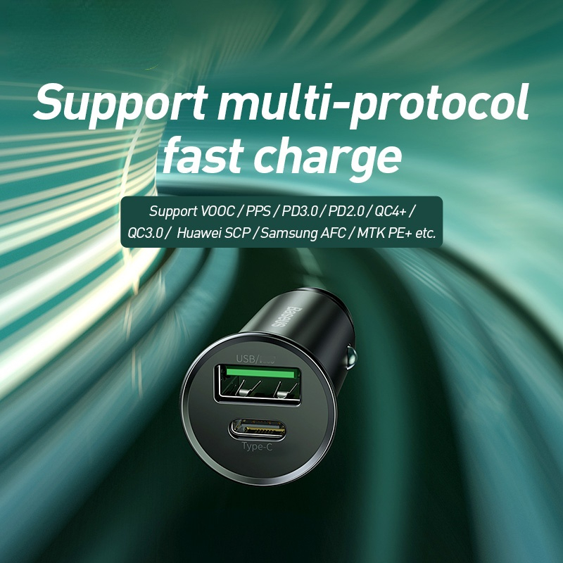 Car Charger Cigarette Lighter Support PPS SCP PD 3.0 QC 4.0 VOOC Warp Fast Charging For Car Charge Adapter Accessories