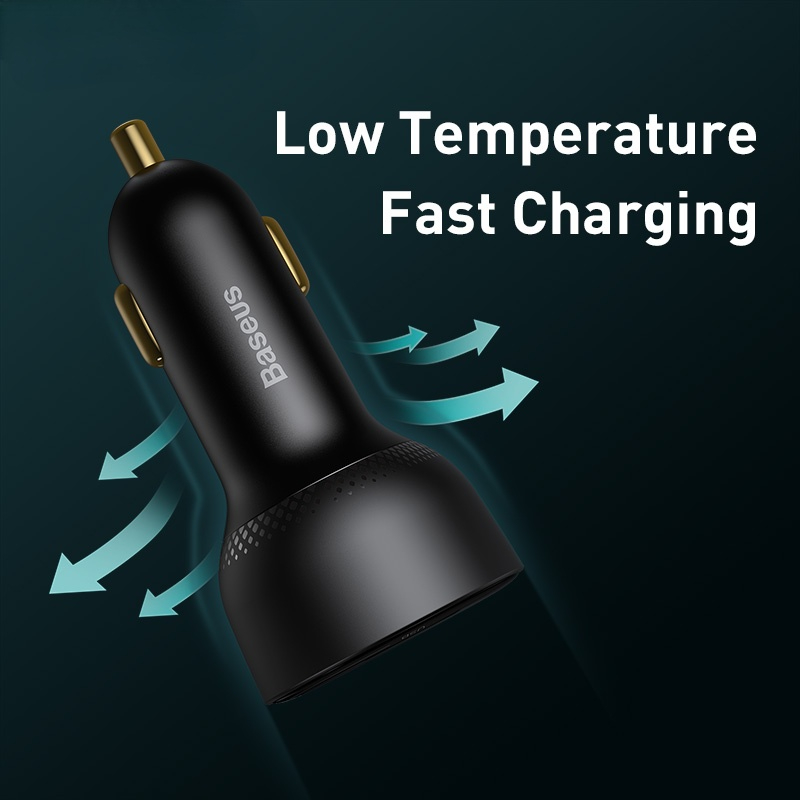 Car Charger Quick Charge 100W USB Type C Dual Port PD QC 3.0 Auto Fast Charging For iPhone Samsung Mobile Phone Charger