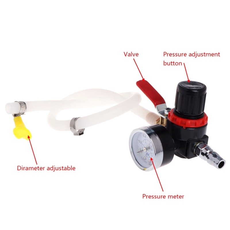 Car Cooling Radiator Pressure Leak Tester Tank Fuel Tank Detector Meter Tool