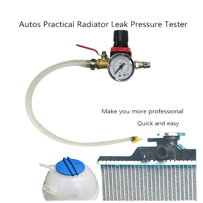 Car Cooling Radiator Pressure Leak Tester Tank Fuel Tank Detector Meter Tool