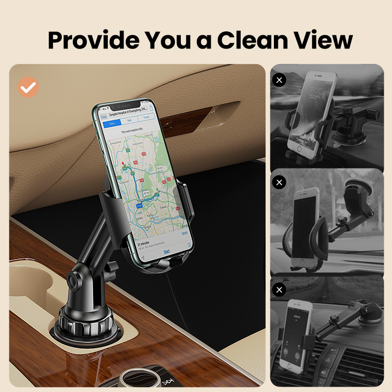 Car Cup Phone Holder for Mobile Phone Stand in Car Phone Holder Stand for iPhone 13 12 Pro Max Xiaomi Huawei Phone Stand
