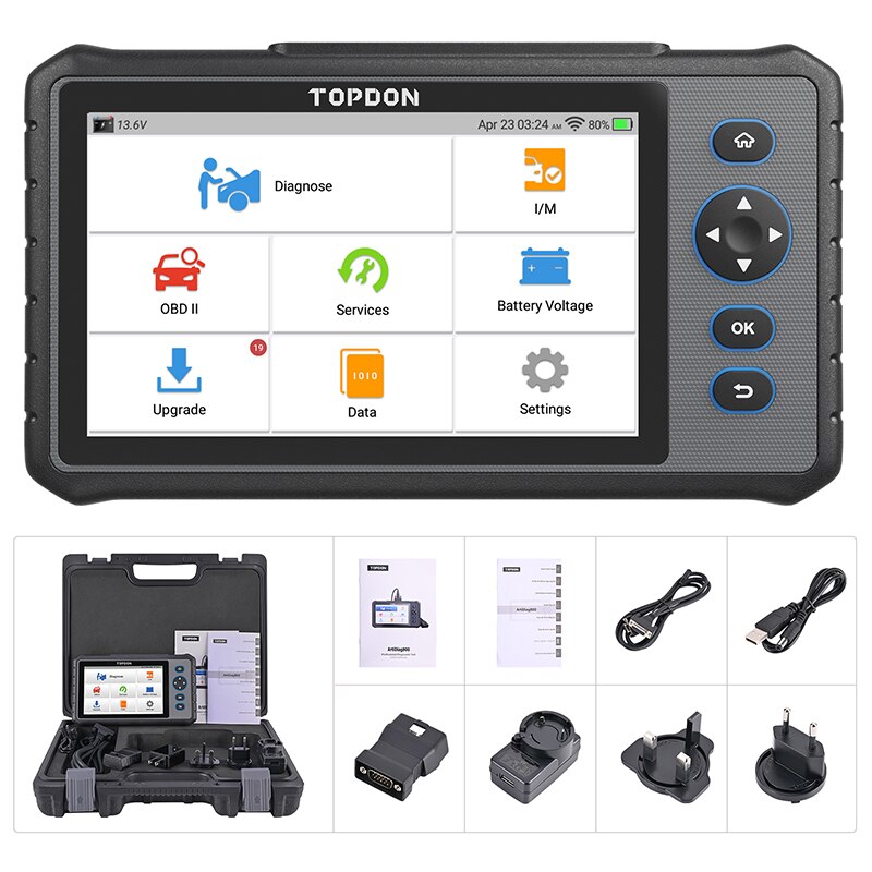 Topdon Car Diagnostic Tool Artidiag800 Car Scanner All System Car Diagnostic Tool Obd 2 Connector Cable Wireless Auto Scanner