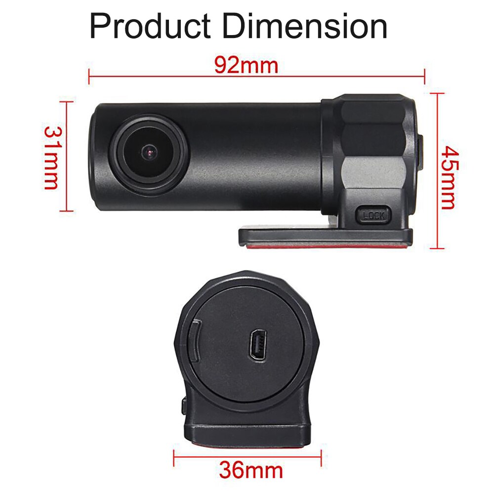 Mini Car DVR Wi-Fi 1080P Full HD Dash Cam Video Recorder Auto Registrar Dashcam Motion Detector 360 Camera Night Vision Android