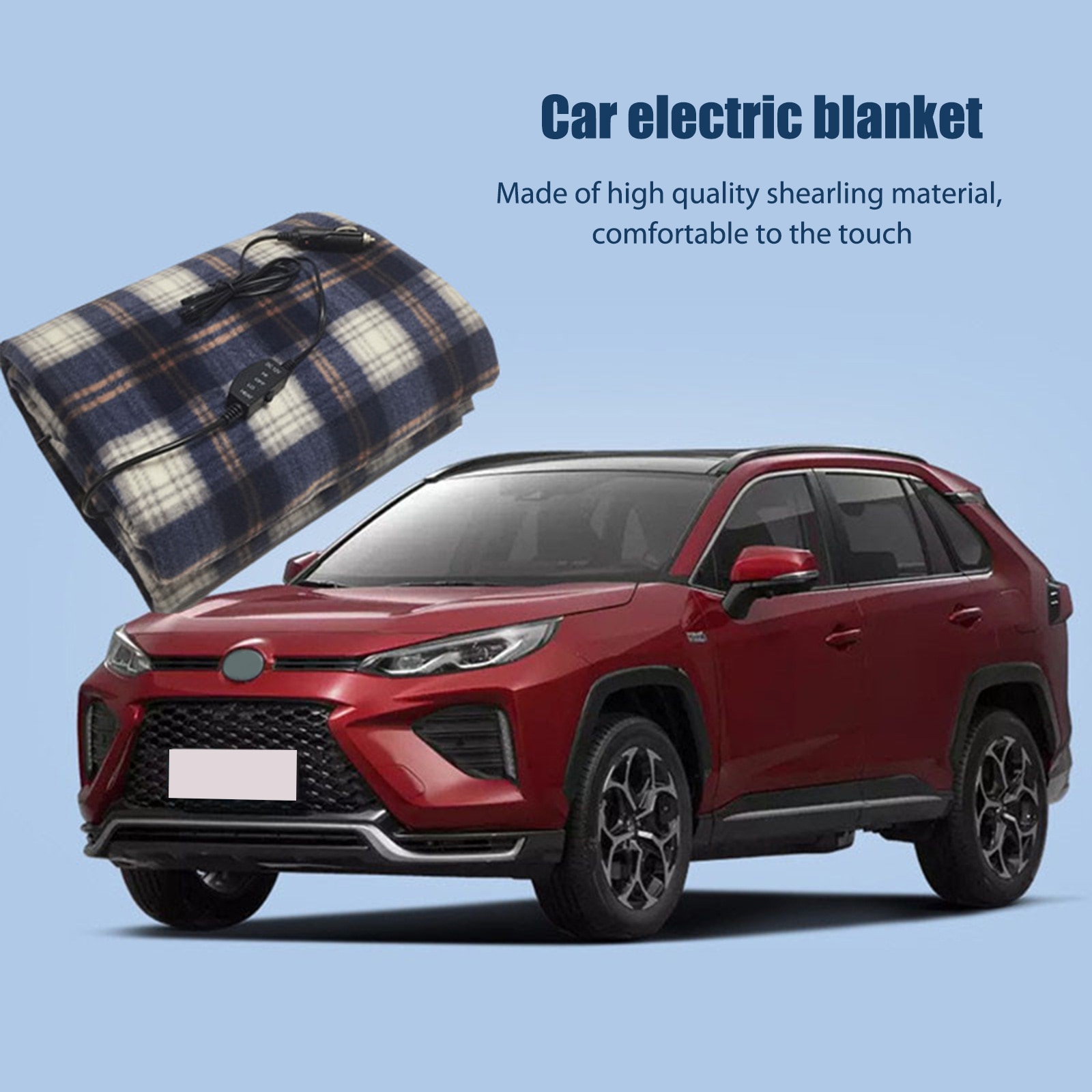 Car Electric Heated Blanket Mat for 12V Car Suv Rv Car Heated Blanket Energy Saving Electric Heating Blanket for Autumn Winter