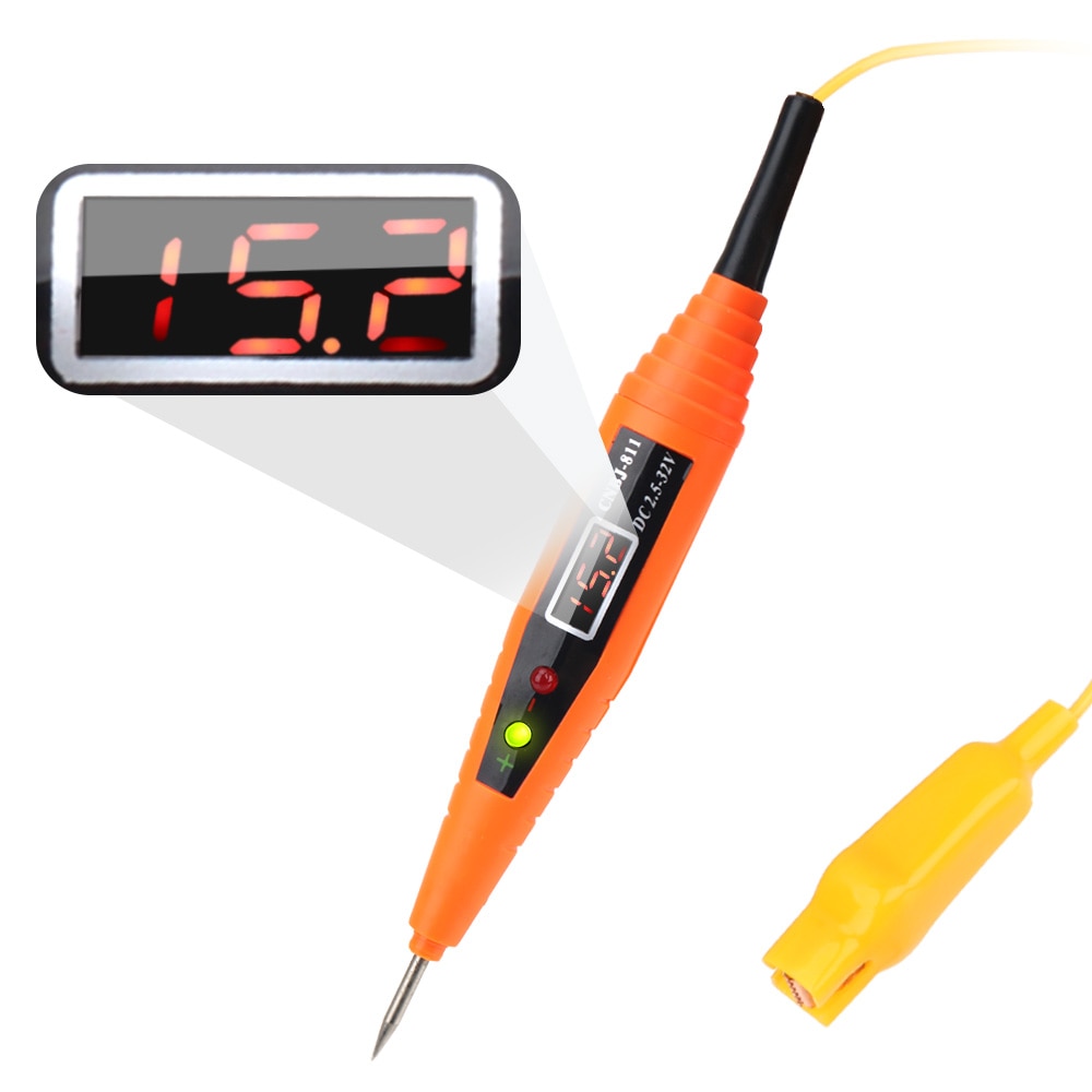 Car Electrical Circuit Test Pen Self Diagnosis Digital Display Voltage Test Pen Power Probe Pencil Car Diagnostic Tools Detector