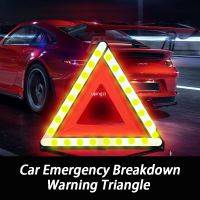 Car Emergency Breakdown Warning Triangle Car Stop Sign Tripod Road Flasher Triangle Emergency Warning Sign