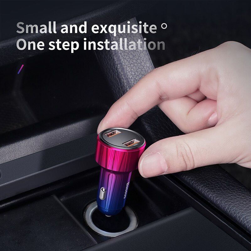 Quick Charge 4.0 3.0 USB Car Charger For iPhone 12 Xiaomi Samsung Mobile Phone QC4.0 QC3.0 QC Type C PD Fast Car Charging
