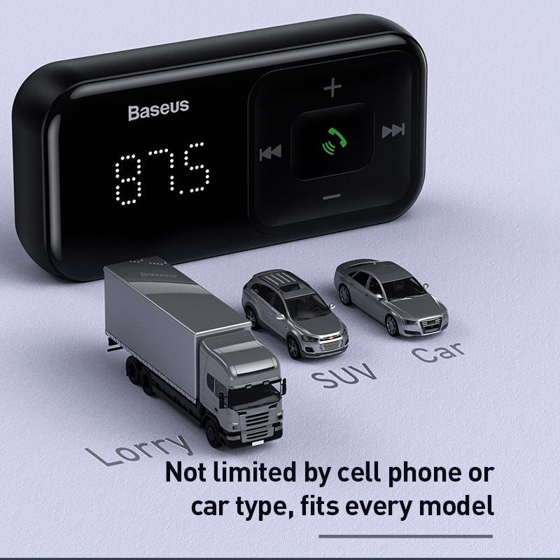 Car FM Transmitter Bluetooth-compatible 5.0 USB Car Charger AUX Handsfree Wireless Kit Auto Radio Modulator MP3 Player