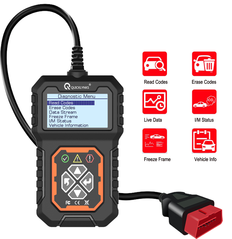 2022 Quicklynks Newest Car Full OBD2/EOBD Diagnostic Tools Automotive Professional Code Reader OBD2 Scanner Français brasil T31