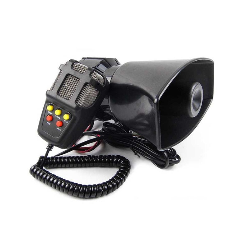 Car Horn Loud Multipurpose Speaker Police Siren Air Horn Megaphone Alarm Emergency Motorcycle 12V 100W Multi-tone & Claxon Horns