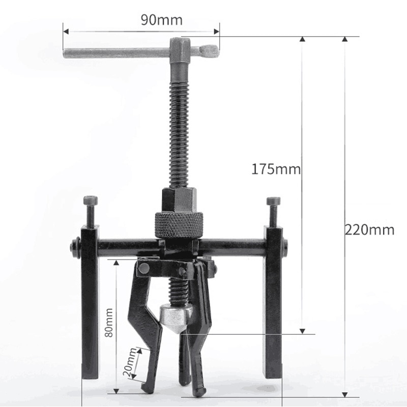 Car Inner Bearing Puller Gear 3-Jaw 2-Jaw Extractor Heavy Duty Automotive Machine Tool Kit Car Extractor Repair Tools