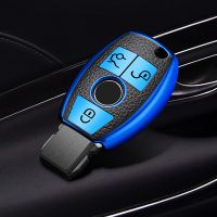 Car Key Case Cover Key Bag For Mercedes Benz A B C S Class AMG CLA GLC GLA W221 W204 W205 W176 Holder Shell Keychain Accessories