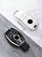 Electroplate TPU Car Key Case Cover Shell Fob For Mercedes Benz A B C E S Class W204 W205 W212 W213 W176 GLC CLA AMG W177