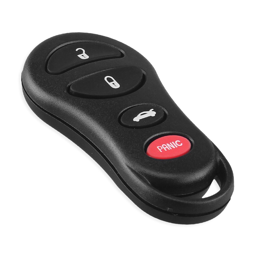 Car Keyless Entry Remote Key Shell Fob Case 4 Buttons Replacement For Chrysler Cruiser Dodge Ram Dakota Jeep Cherokee