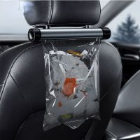 Car Organizer Metal Trash Can with 40pcs Storage Garbage Container Bags Holder for Auto Back Seat Organizer in the Car