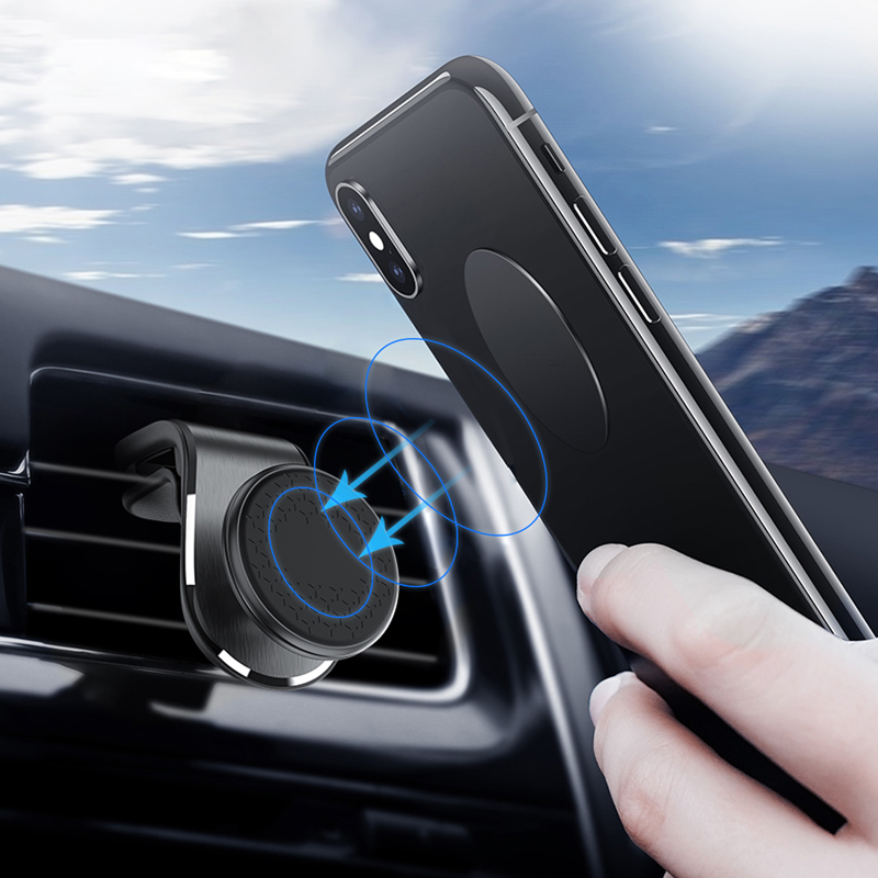 Car Phone Holder Universal Magnetic Air Vent Mount Phone Car Holder For iPhone Samsung Xiaomi GPS Support Car Gadget Accessories