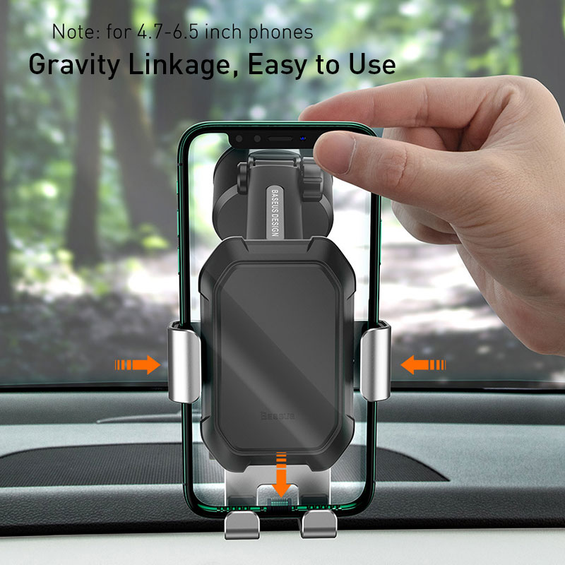 Car Phone Holder Universal Gravity Phone Support For iPhone 12 11 X 8 7 Adjustable Phone Mount Stand For Samsung Xiaomi