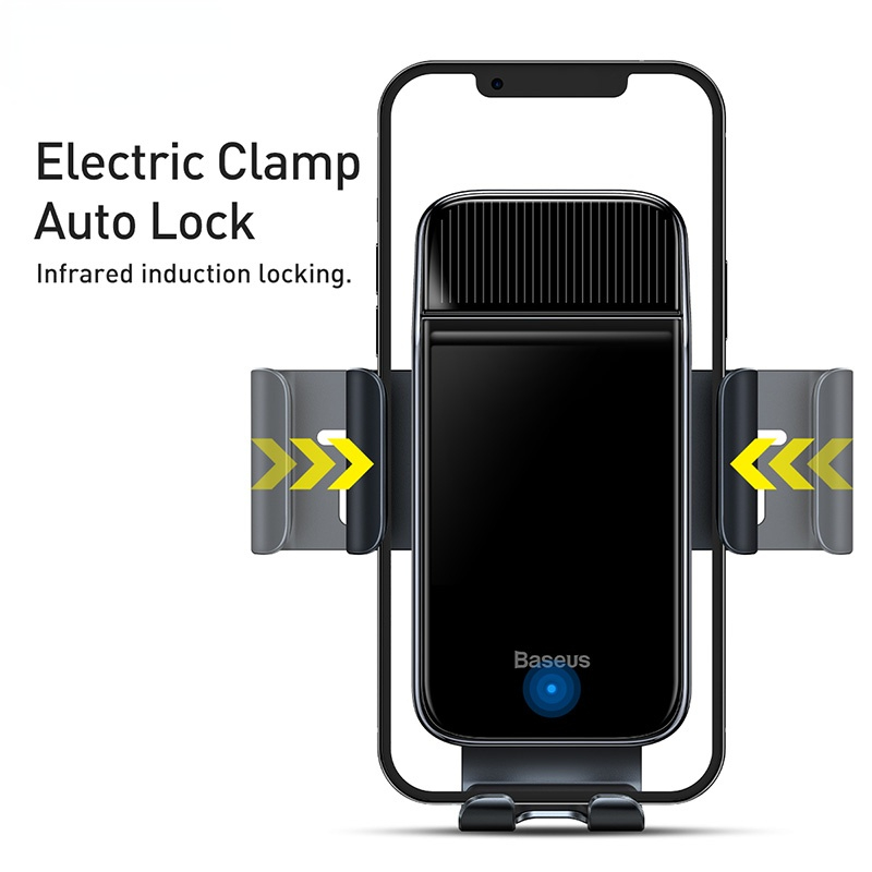 Car Phone Holder Smart Sensor Solar Power Wireless Car Electric Air Vent Holder for iPhone Samsung Xiaomi Phone Holder