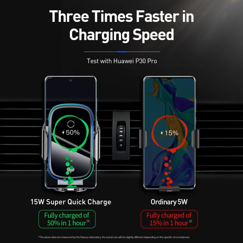 Car Phone Holder Charger For iPhone 11 Pro Max Samsung Fast Wireless Charging Intelligent 15W Qi Wireless Car Charger