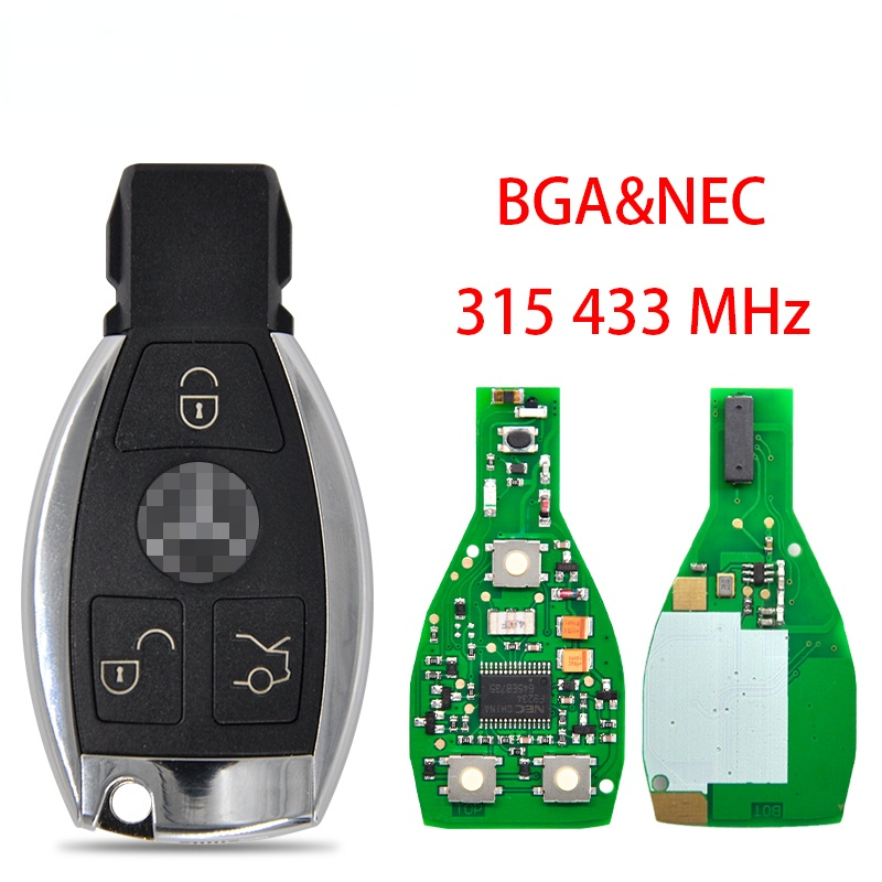 Car Remote Key For Mercedes Benz A C E S Class BGA NEC 315 /433 Mhz Auto Smart Control Replacement Car Blank Key