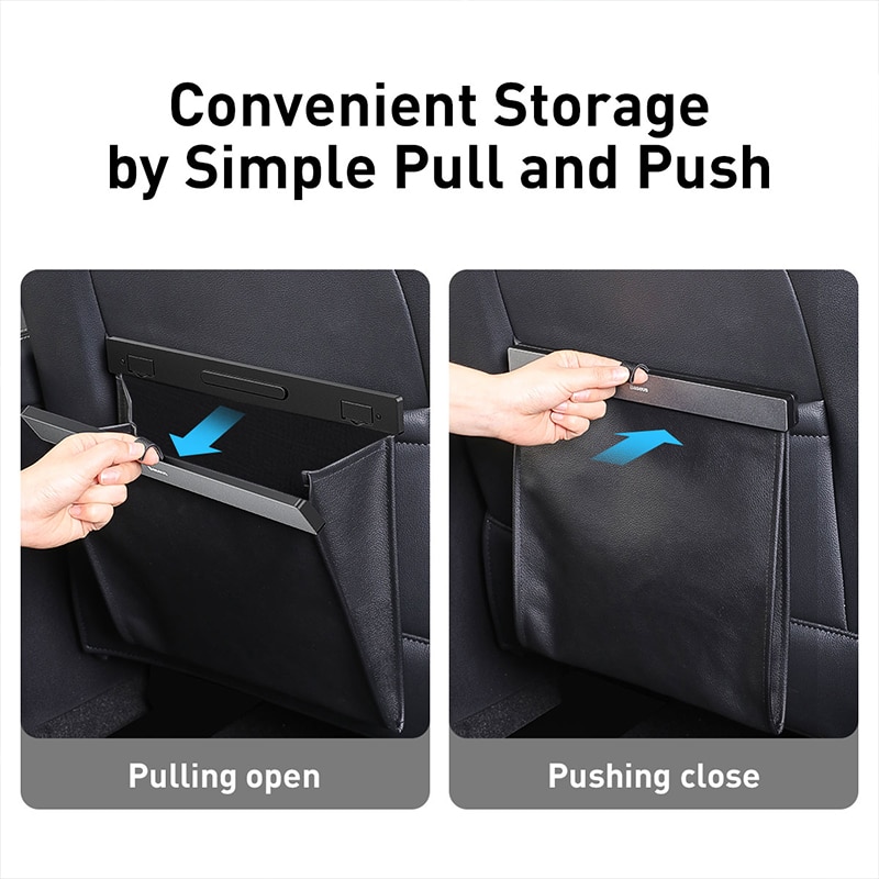 Car Seat Back Organizer Storage Bag Magnetic Auto Pocket Holder Car Accessories Car Trash Bin Garbage Can Dustbin Car Bag