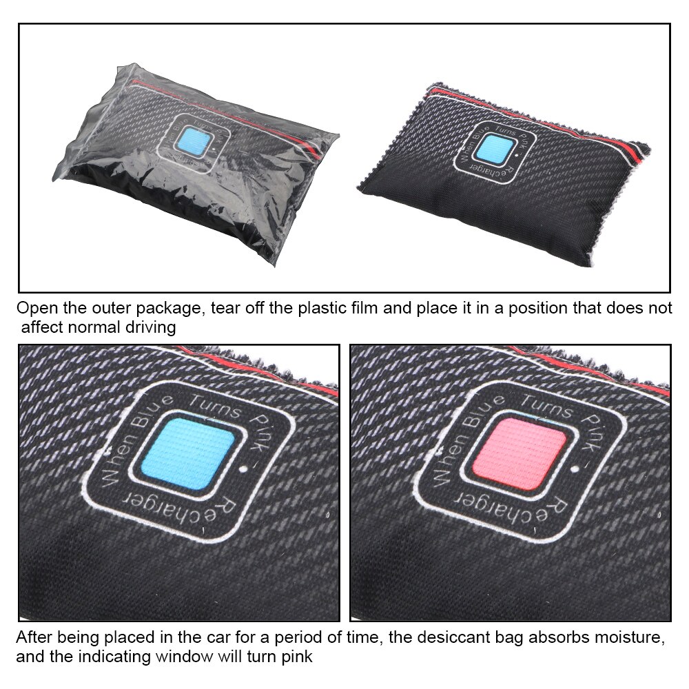 Car Silica Gel Dehumidifier Bag Moisture Damp Absorber Car Desiccant Anti Mist Moisture Absorbing Bamboo Charcoal Bag