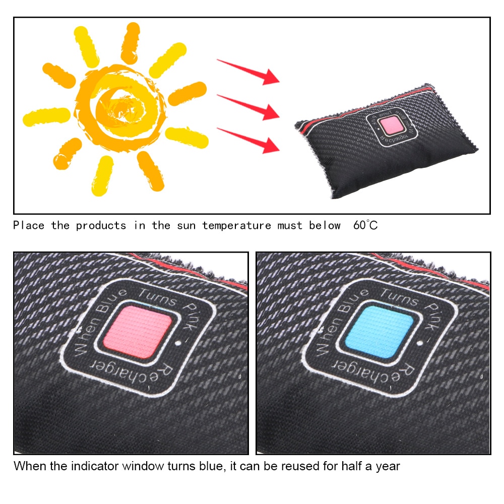 Car Silica Gel Dehumidifier Bag Moisture Damp Absorber Car Desiccant Anti Mist Moisture Absorbing Bamboo Charcoal Bag