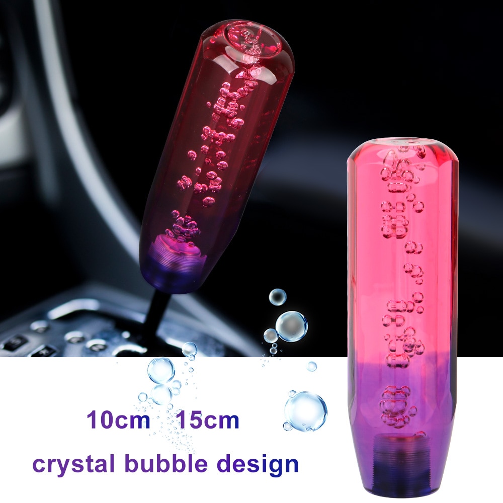 Shifter 10/15CM Car-styling Crystal Transparent Bubble Manual Transmission Car Gear Shift Knob Shift Knob Stick Universal