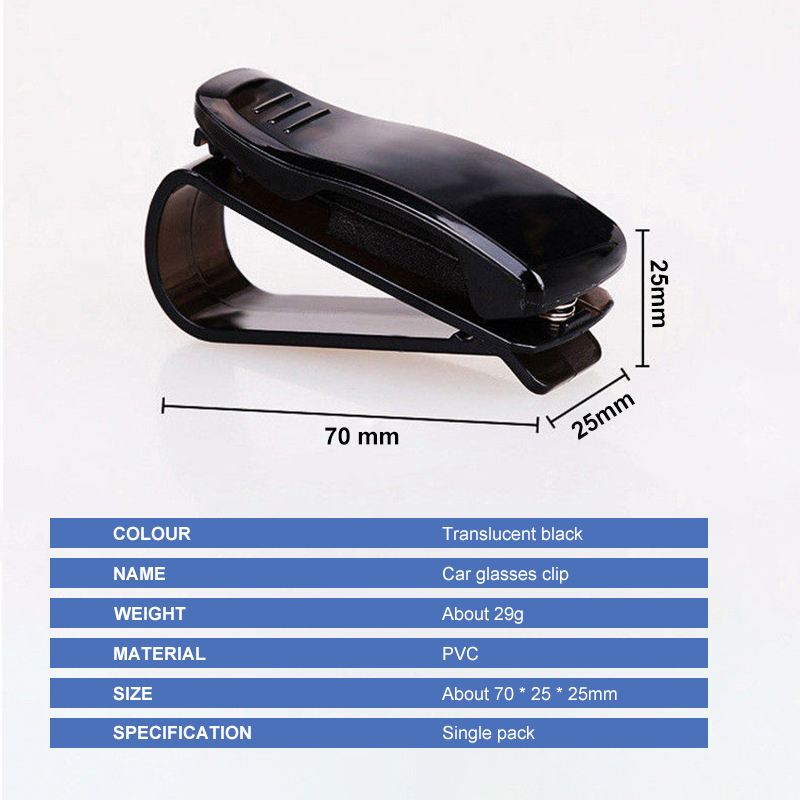 1PCS Glasses clip Car Auto Sun Visor Glasses Sunglasses Clip Card Ticket Holder Pen Case Box Universal Accessories