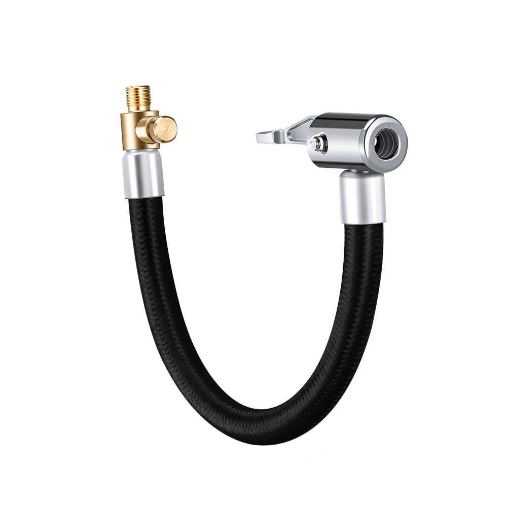 Car Tire Inflator Hose Inflatable Air Pump Extension Tube Adapter Twist Tyre Connection Locking Air Chuck for Bike Moto