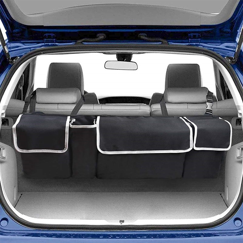Car Trunk Organizer Adjustable Hanging Backseat Storage Bag High Capacity Multi-use Oxford Automobile Seat Back Organizers