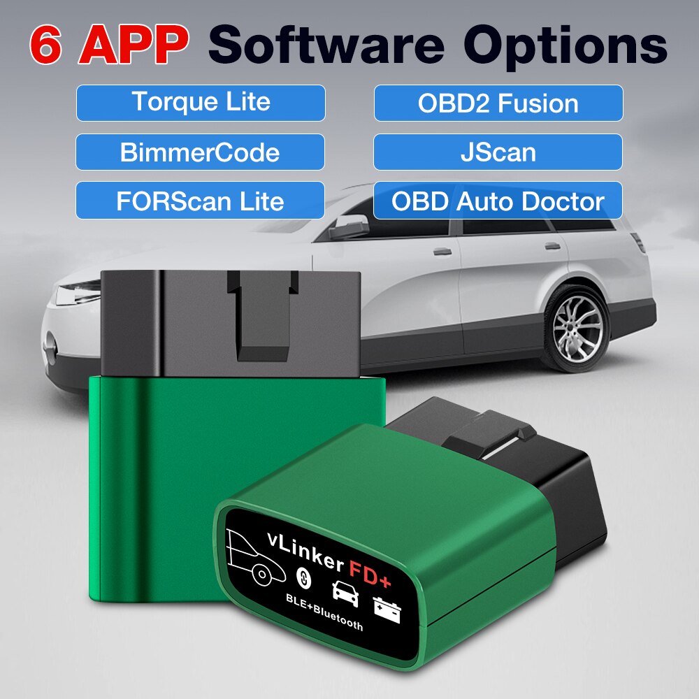 Car Vgate vLinker FD ELM327 FORScan For Ford wifi Bluetooth-4.0 OBD2 Car Diagnostic Auto Tool OBD 2 Scanner J2534 PK ELM327 v1.5